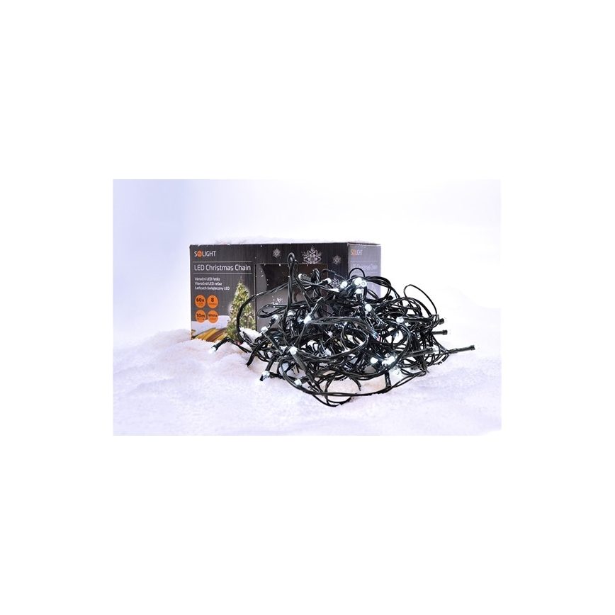 Χριστουγεννιάτικα λαμπάκια εξωτερικού χώρου LED 100xLED/8 λειτουργίες IP44 13m ψυχρό λευκό