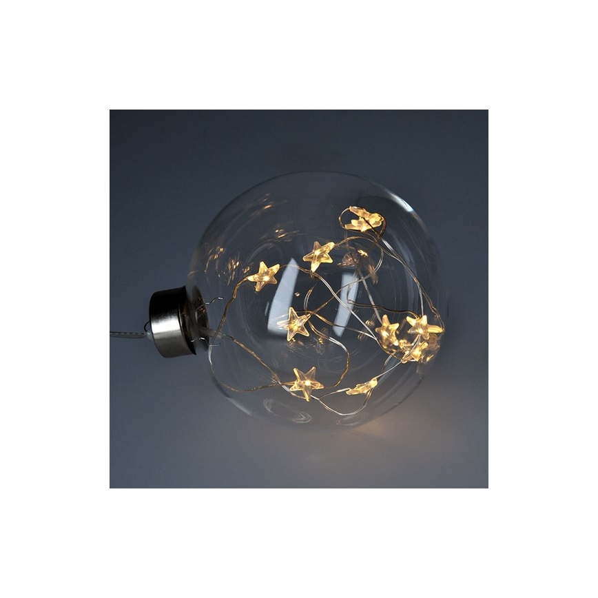 LED Χριστουγεννιάτικη μπάλα 10xLED/2xAA