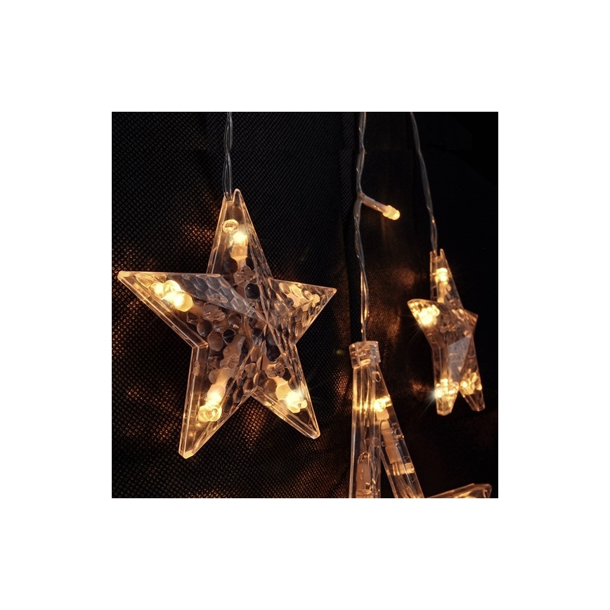 LED Χριστουγεννιάτικη φωτεινή κουρτίνα 3,3 m 77xLED/3xAA