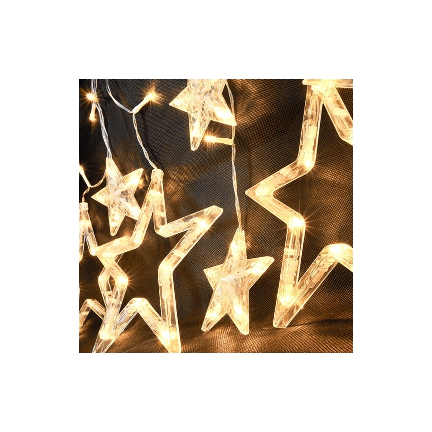 LED Χριστουγεννιάτικη φωτεινή κουρτίνα 3,3 m 77xLED/3xAA