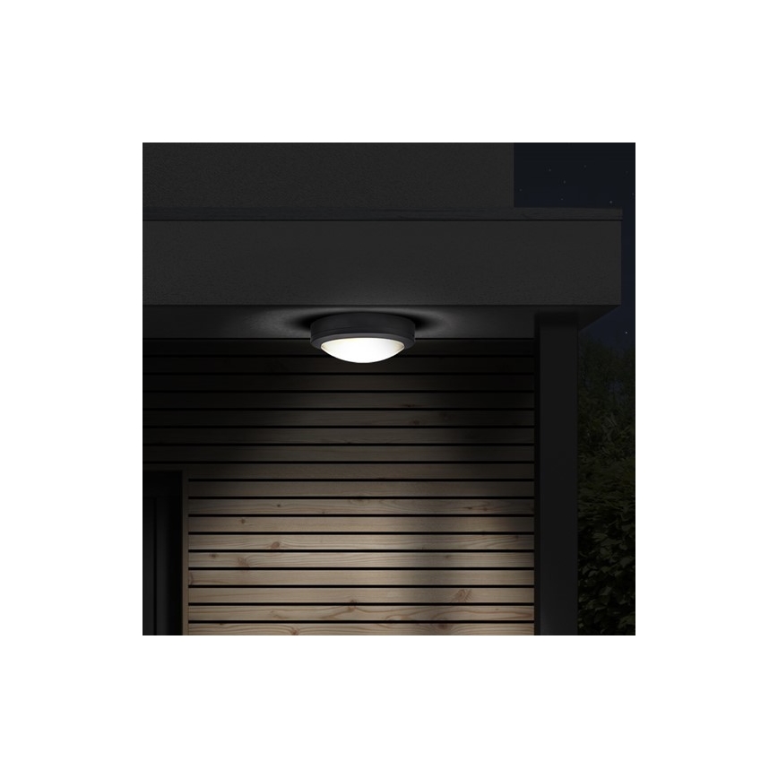 Φωτιστικό οροφής LED εξωτερικού χώρου LED/13W/230V IP54 ανθρακί
