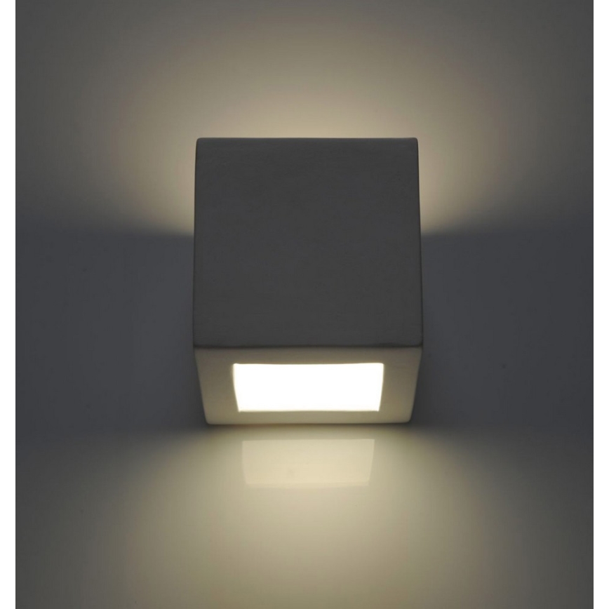 Φωτιστικό τοίχου LEO 1xE27/60W/230V λευκό