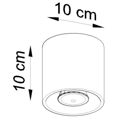 Φωτιστικό σποτ ORBIS 1 1xGU10/10W/230V γκρι