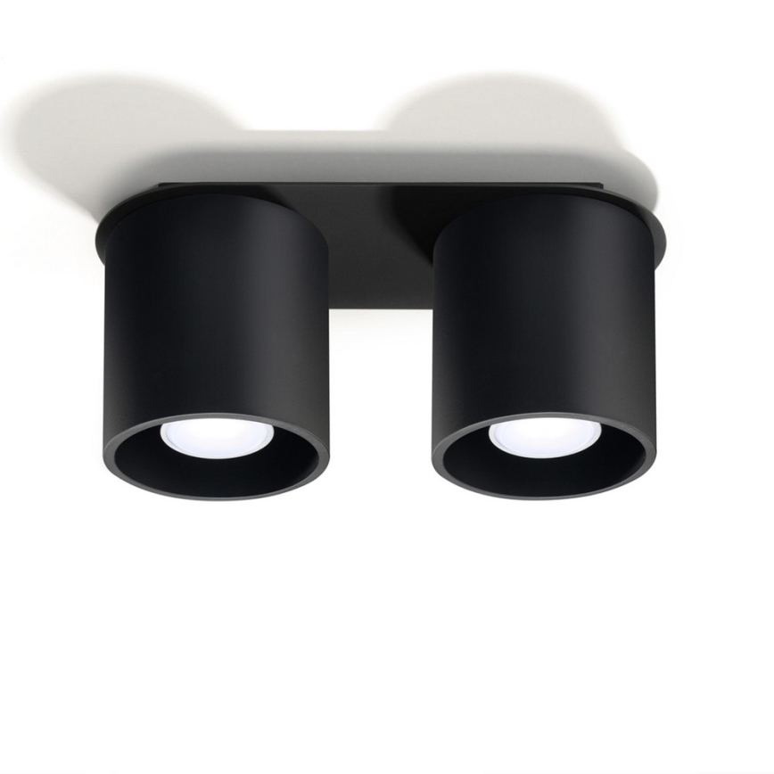 Φωτιστικό σποτ ORBIS 2 2xGU10/40W/230V μαύρο