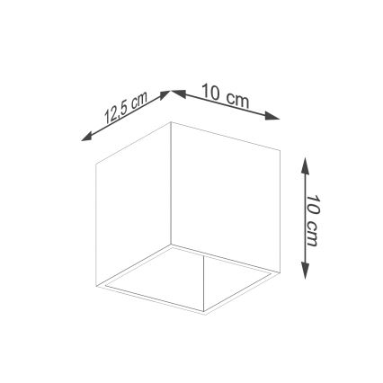 Προβολέας τοίχου QUAD 1 1xG9/8W/230V μαύρο