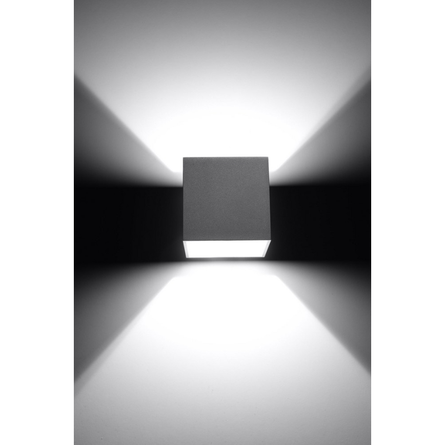 Προβολέας τοίχου QUAD 1 1xG9/8W/230V γκρι