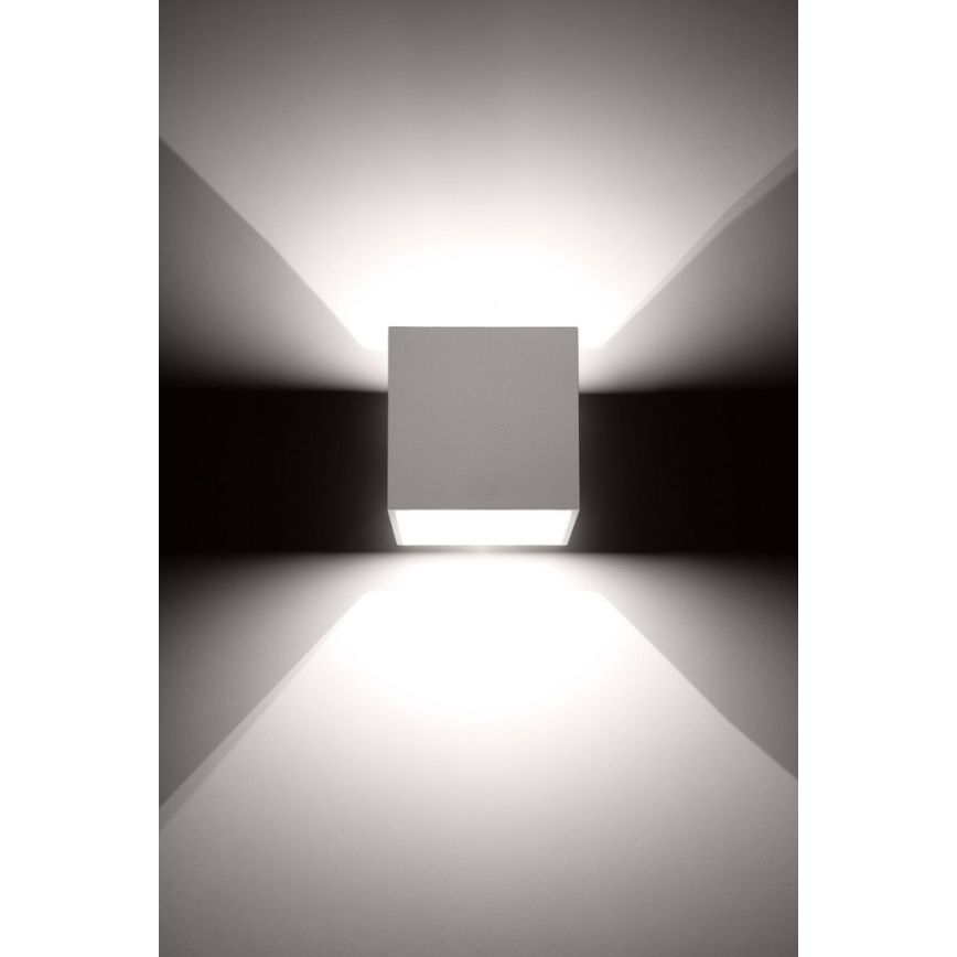 Προβολέας τοίχου QUAD 1 1xG9/8W/230V λευκό