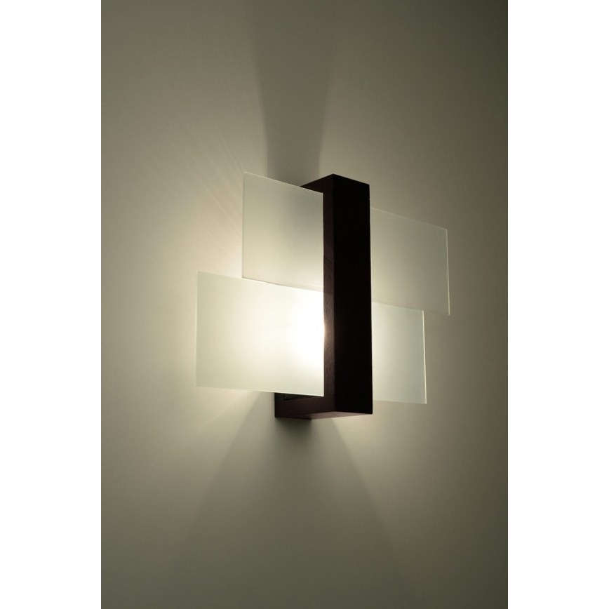 Φωτιστικό τοίχου FENIKS 1 1xE27/60W/230V Σημύδα/οξιά/βέγκε