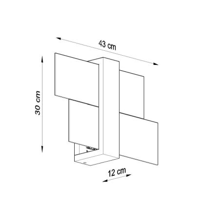 Φωτιστικό τοίχου FENIKS 1 1xE27/60W/230V Σημύδα/οξιά/βέγκε