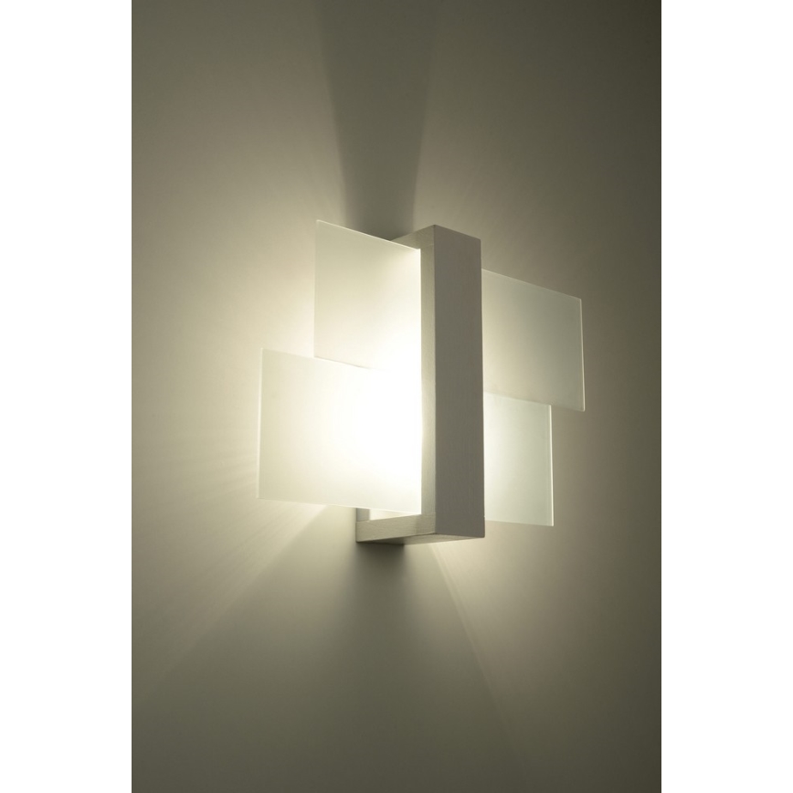 Φωτιστικό τοίχου FENIKS 1 1xE27/60W/230V Σημύδα/οξιά/λευκό