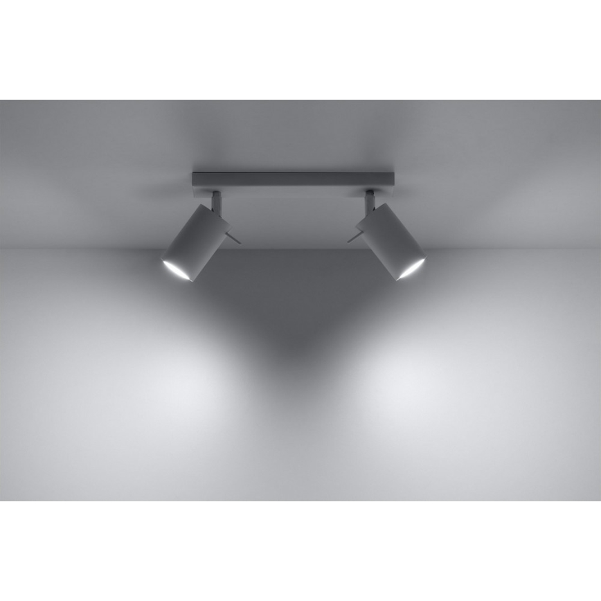 Φωτιστικό σποτ RING 2 2xGU10/10W/230V λευκό