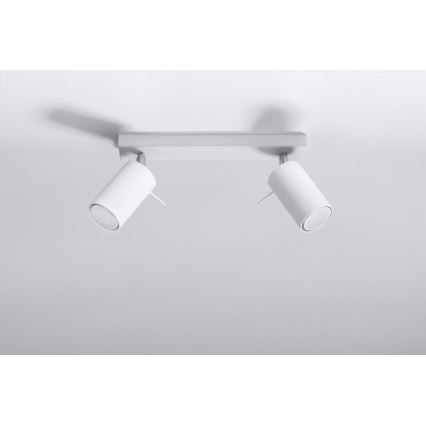 Φωτιστικό σποτ RING 2 2xGU10/10W/230V λευκό