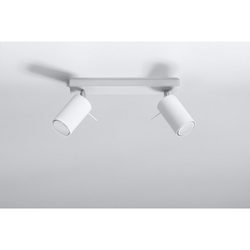 Φωτιστικό σποτ RING 2 2xGU10/10W/230V λευκό