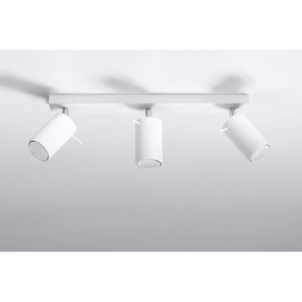 Φωτιστικό σποτ RING 3 3xGU10/10W/230V λευκό