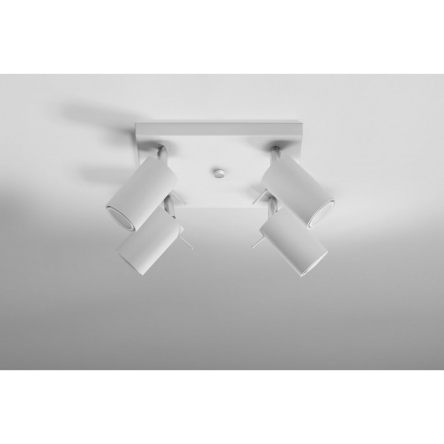 Φωτιστικό σποτ RING 4 4xGU10/10W/230V λευκό
