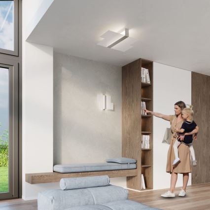 Φωτιστικό τοίχου MASSIMO 2xG9/40W/230V λευκό/γυαλιστερό χρώμιο