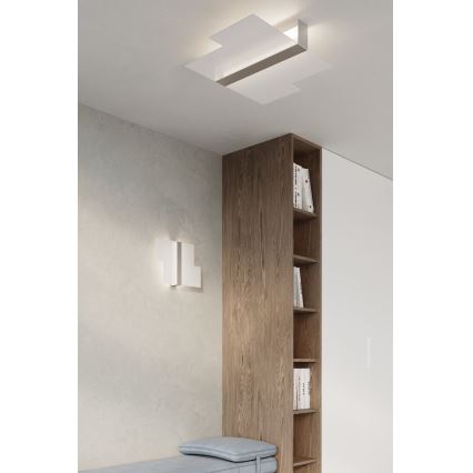 Φωτιστικό οροφής MASSIMO 2xE27/60W/230V λευκό/γυαλιστερό χρώμιο