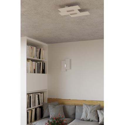 Φωτιστικό τοίχου FABIANO 2xE27/60W/230V λευκό/γυαλιστερό χρώμιο