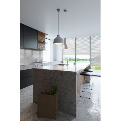 Φωτιστικό οροφής με καλώδιο DAMASO 1xE27/60W/230V σκυρόδεμα