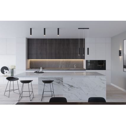 Κρεμαστό φωτιστικό οροφής LAGOS 3 3xGU10/10W/230V μαύρο