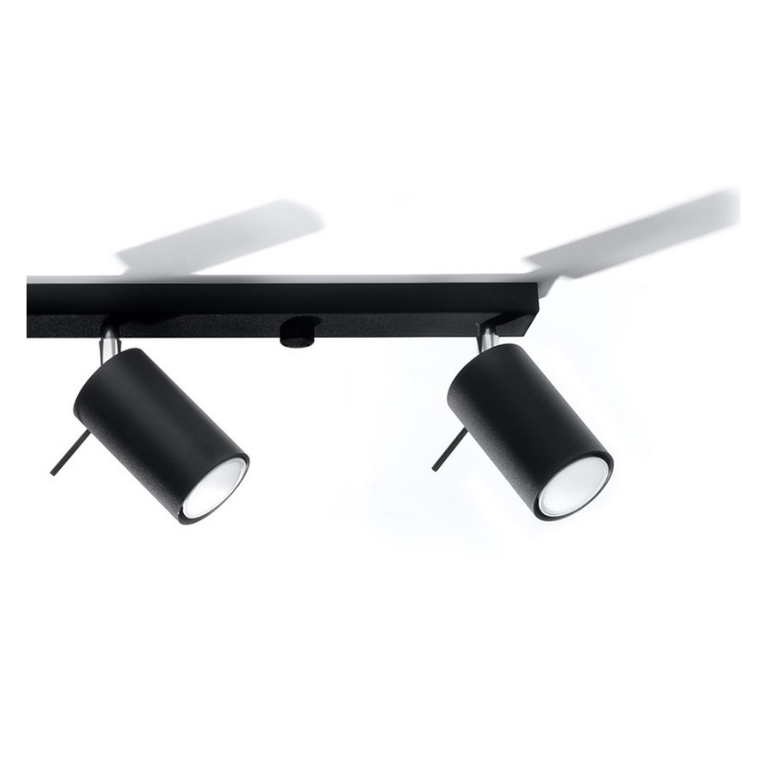 Φωτιστικό σποτ RING 4L 4xGU10/10W/230V μαύρο