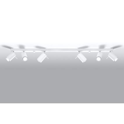 Φωτιστικό σποτ RING 6L 6xGU10/10W/230V λευκό