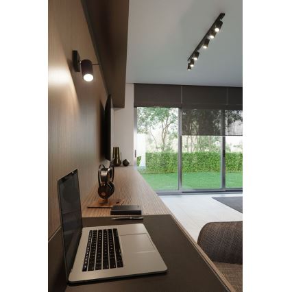 Φωτιστικό σποτ RING 6L 6xGU10/10W/230V μαύρο