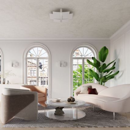 Φωτιστικό τοίχου CELIA 2xG9/40W/230V γυαλιστερό χρώμιο/λευκό