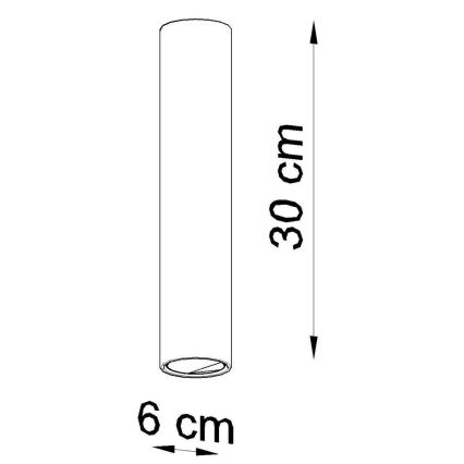 Φωτιστικό σποτ LAGOS 1xGU10/10W/230V 30 cm λευκό