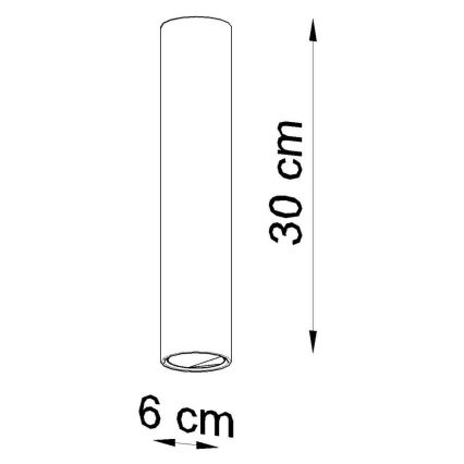 Φωτιστικό σποτ LAGOS 1xGU10/10W/230V 30 cm μαύρο