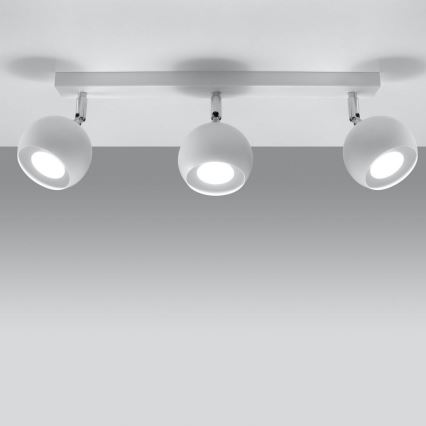 Φωτιστικό σποτ οροφής OCULARE 3xGU10/10W/230V