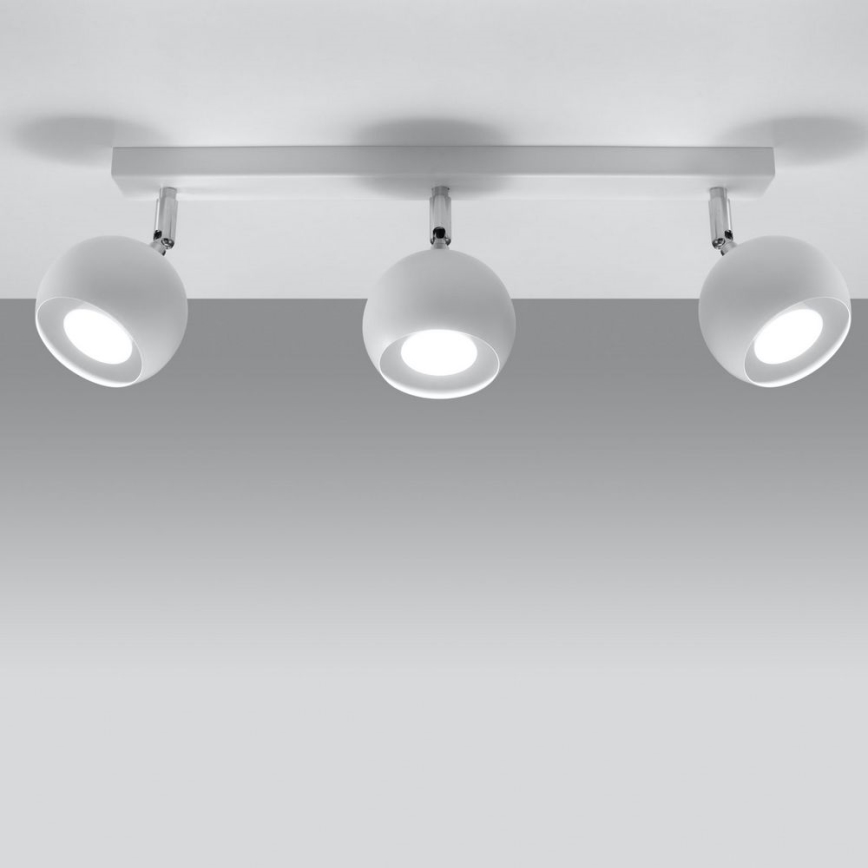 Φωτιστικό σποτ οροφής OCULARE 3xGU10/10W/230V