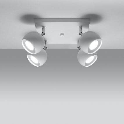 Φωτιστικό σποτ οροφής OCULARE 4xGU10/10W/230V