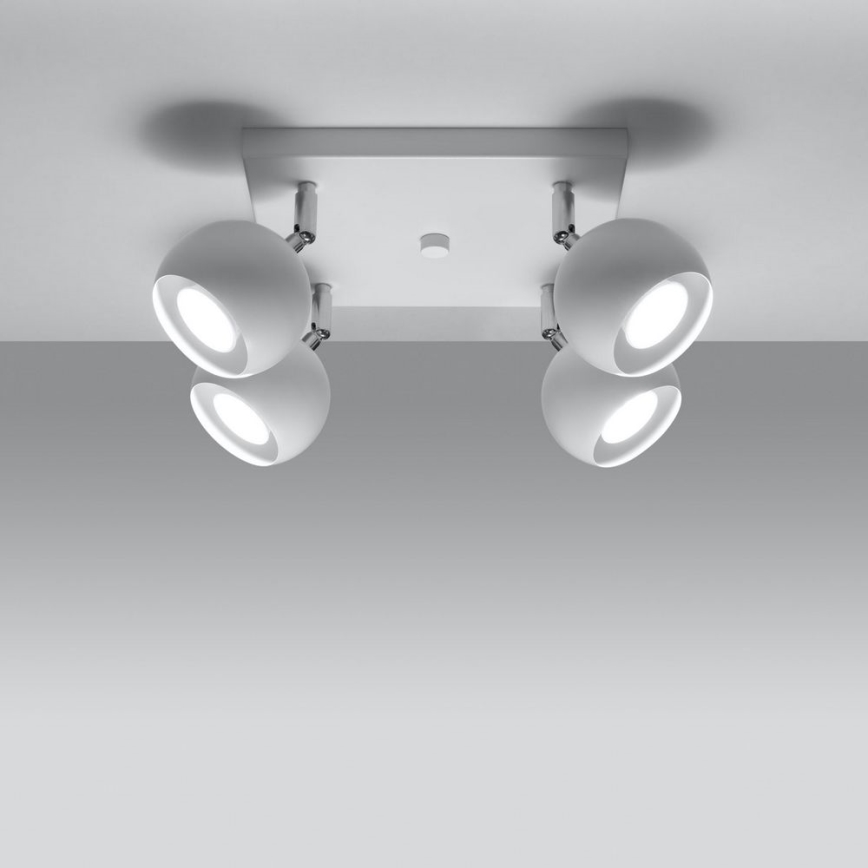 Φωτιστικό σποτ οροφής OCULARE 4xGU10/10W/230V