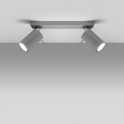 Φωτιστικό σποτ οροφής RING 2xGU10/10W/230V