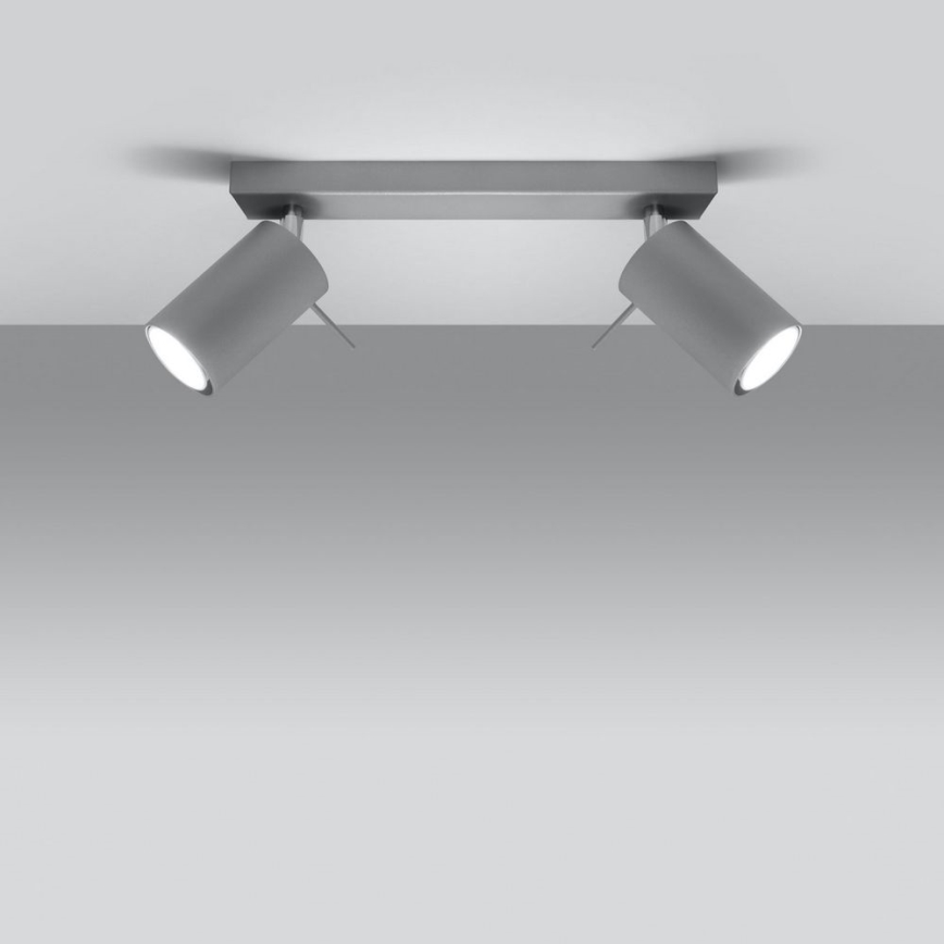 Φωτιστικό σποτ οροφής RING 2xGU10/10W/230V
