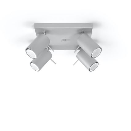 Φωτιστικό σποτ οροφής RING 4xGU10/10W/230V
