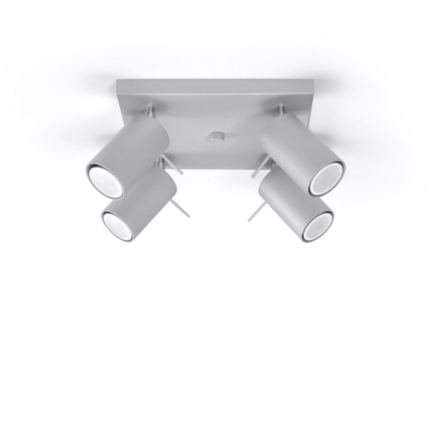 Φωτιστικό σποτ οροφής RING 4xGU10/10W/230V