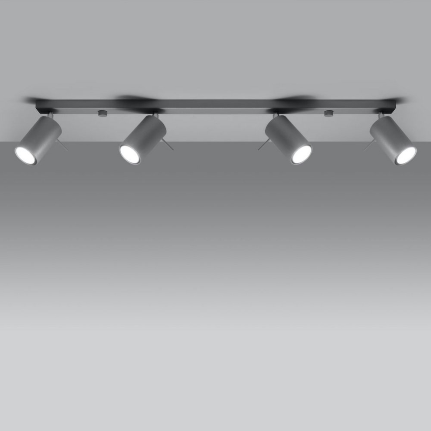 Φωτιστικό σποτ οροφής RING 4xGU10/10W/230V