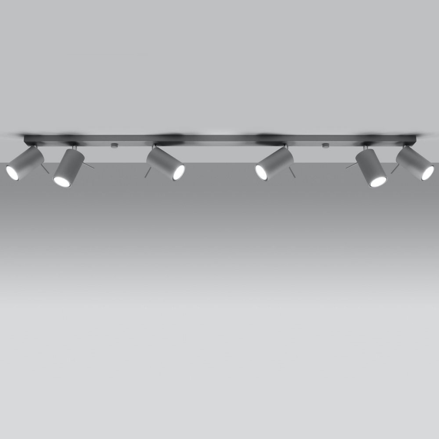 Φωτιστικό σποτ οροφής RING 6xGU10/10W/230V