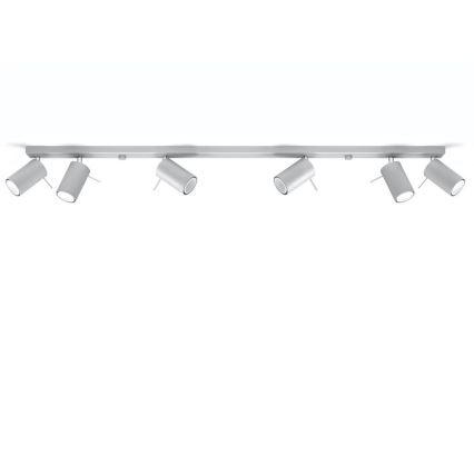 Φωτιστικό σποτ οροφής RING 6xGU10/10W/230V