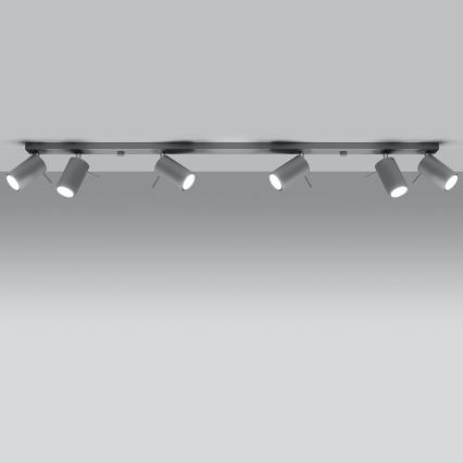 Φωτιστικό σποτ οροφής RING 6xGU10/10W/230V