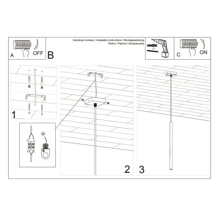 Κρεμαστό φωτιστικό οροφής PASTELO 1xG9/8W/230V λευκό