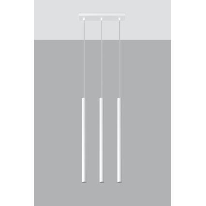 Κρεμαστό φωτιστικό οροφής PASTELO 3xG9/8W/230V λευκό