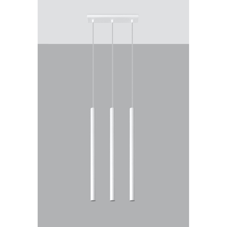 Κρεμαστό φωτιστικό οροφής PASTELO 3xG9/8W/230V λευκό