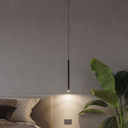 Κρεμαστό φωτιστικό οροφής PASTELO 1xG9/8W/230V μαύρο