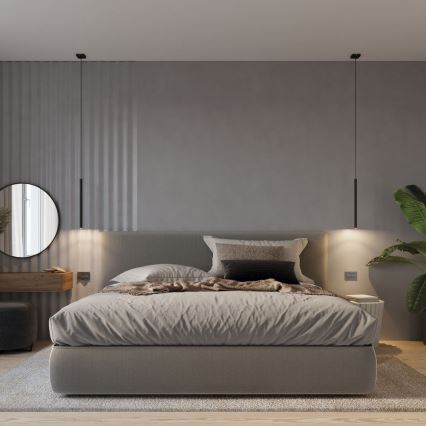 Κρεμαστό φωτιστικό οροφής PASTELO 1xG9/8W/230V μαύρο