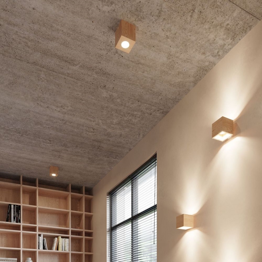 Προβολέας τοίχου QUAD 1xG9/8W/230V Σημύδα/οξιά