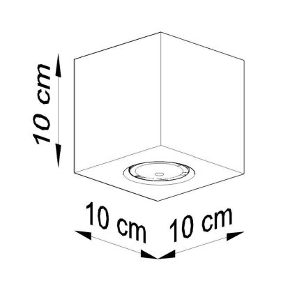 Φωτιστικό σποτ QUAD 1xGU10/10W/230V οξιά