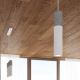 Κρεμαστό φωτιστικό οροφής μονόφωτο BORGIO 1xGU10/40W/230V τσιμέντο/μεταλλικό λευκό